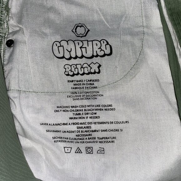 Vtg Y2K Empyre Green Cordory Relax Baggy Unisex 30x29Skateboard - Picture 8 of 10